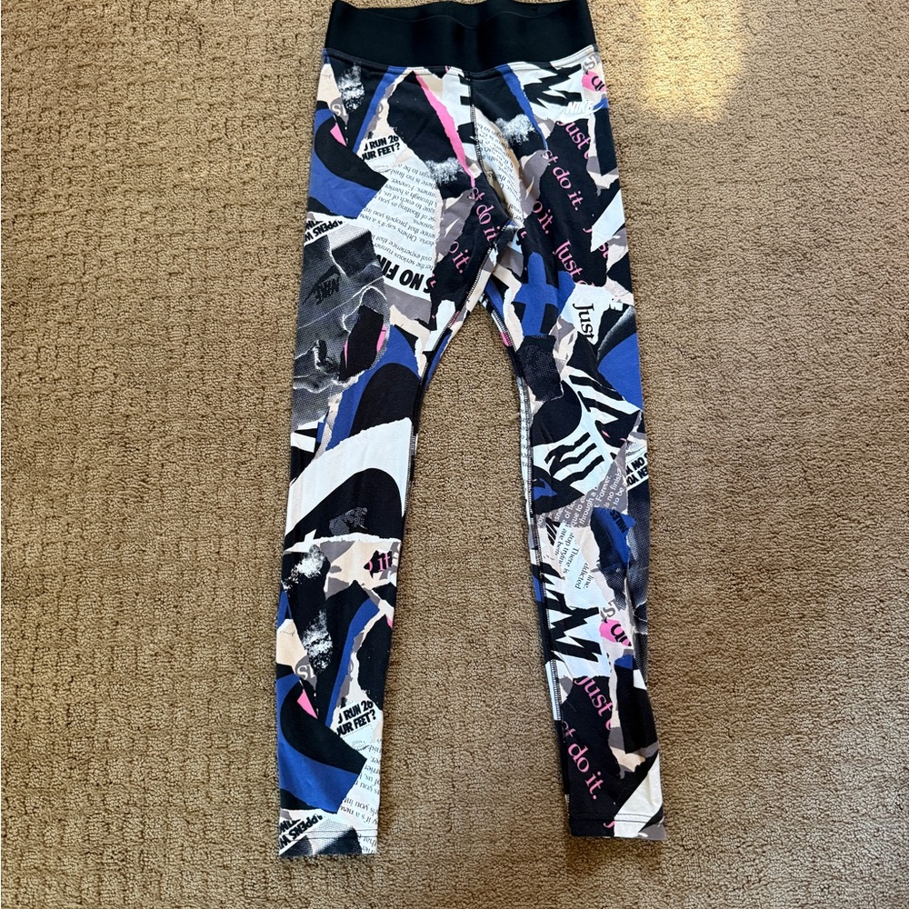 Women’s’ Nike Multi-Color Printed Leggings - Stretch Active Bottoms